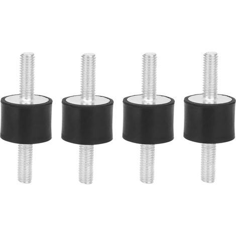 4 Pièces M6 Supports en Caoutchouc Mâle, Isolateur de Vibrations Silent Bloc M6 Anti Vibration Silentblock Voiture Bateau Bobines (VV2015 M618) (1/5)