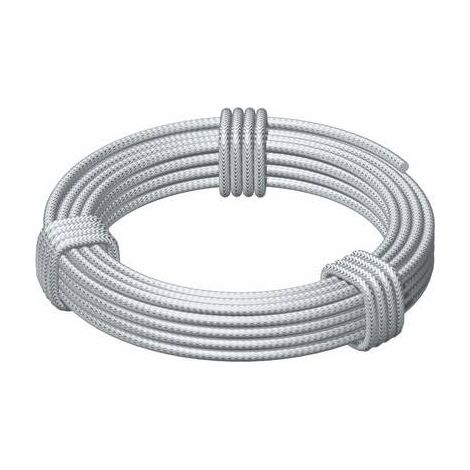 OBO Bettermann Câble de traction en fil d'acier avec âme en chanvre 5mm Acier galvanisé électrolytique, 5303222