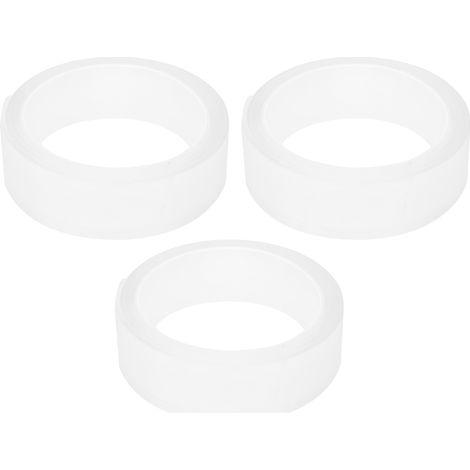 Ruban Adhésif Double Face Transparent - 30mm X 2mm X 1m - Pour Verre Bois Métal Carrelage - Lot De 3 Pièces (1/5)
