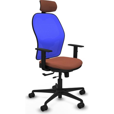 Chaise de bureau piqueras y crespo Jorquera bleu mousse injectée (1/2)