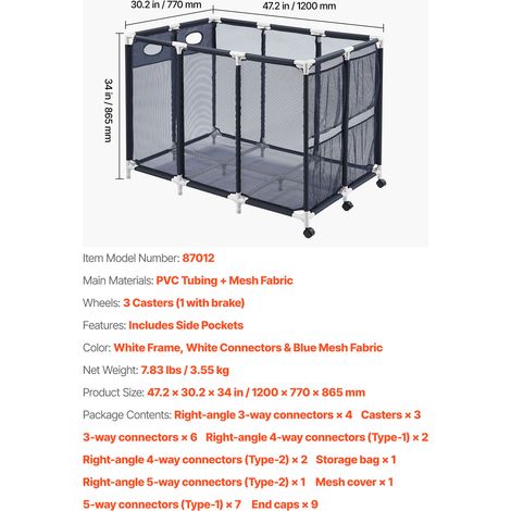 VEVOR Pool Storage Bin, c, Rolling Pool Float Storage Organizer with Side Pockets & Casters, Heavy Duty Plastic Frame, Poolside Toys Noodles Holder Mesh Basket for Swimming Pools (1/4)