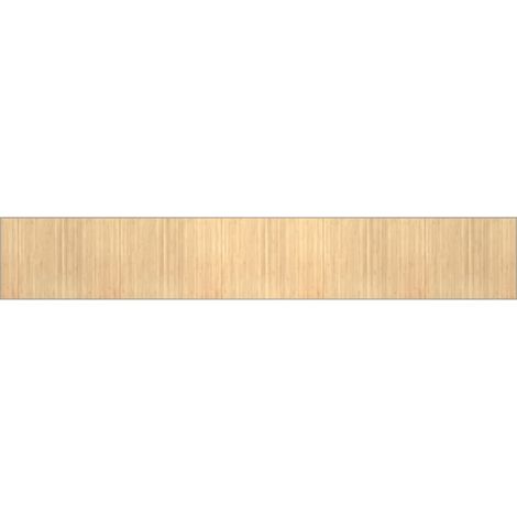 vidaXL Tappeto Rettangolare Naturale Chiaro 80x1000 cm in Bambù