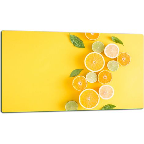 Planche à découper en verre 52x30 fruits