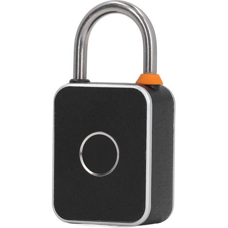 Cadenas à empreinte digitale étanche, antirouille, rechargeable avec indicateur LED, idéal pour les casiers de salle de sport et les portails. (1/5)