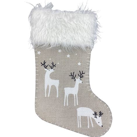 Chaussette De Noël - Décoration Arbre De Noël - Sock Ornament Pour Enfants - Hauteur 45 Cm - Matériau Non Tissé Et Flanelle - 1 Pièce (1/2)