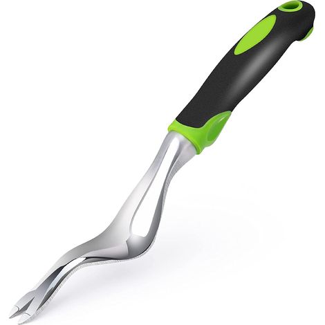 (Vert) Désherbeur, Désherbeur portatif de jardin en acier inoxydable, Outils de plantation et de désherbage