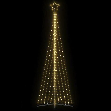 Árbol de Navidad LED 495 LEDs blanco cálido 300,5 cm vidaXL (1/5)