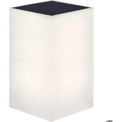WALLY Aplique solar. Dimensiones 18x18x18 cm. Luz fría LED. Fabricado en España (1/2)
