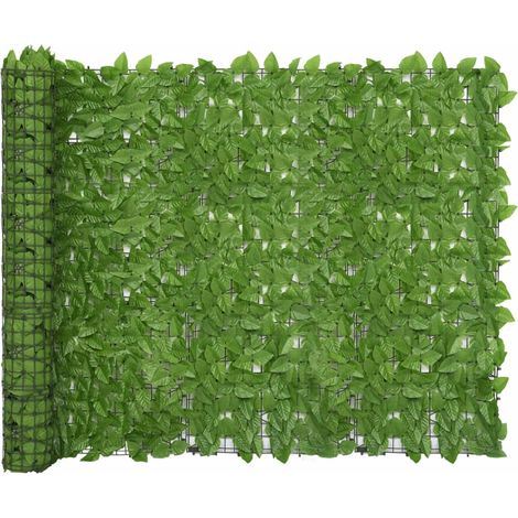 Paravento per balcone protezione privacy paravento con foglie verdi 500 x 150 cm 020010001