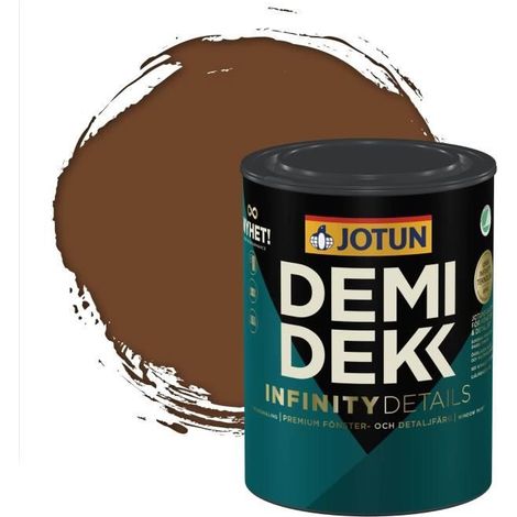 Peinture Bois - DEMIDEKK INFINITY DETAILS - RAL 8007 - Brun Fauve - 0,75L Satinée (1/2)