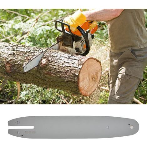 Guide Bar 10 Pouces en Acier au Manganèse avec Plaque de Guidage à Pignon de Sécurité pour Tronçonneuse (1/5)