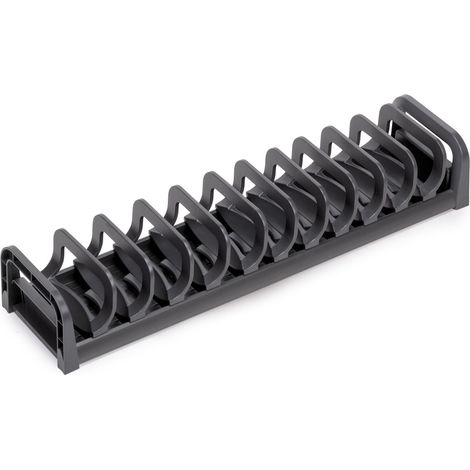 Emuca Orderbox Tellerhalter Grau Anthrazit 120x470mm