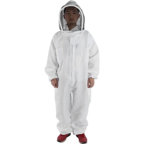 Imkerbekleidung (XL) Imkerwerkzeug Imkerkleidung verdickte, bienendichte Kleidung aus reiner Baumwolle einteiliger Schutzanzug Imkerkleidung