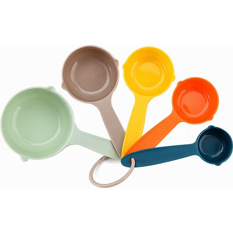Verres doseurs en plastique gradués, couleurs assorties (1/5)