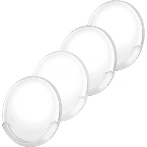 Support adhésif pour tringle à rideau de douche, fixation murale antidérapante sans perçage pour tringle de salle de bain, lot de supports de tringle (1/5)