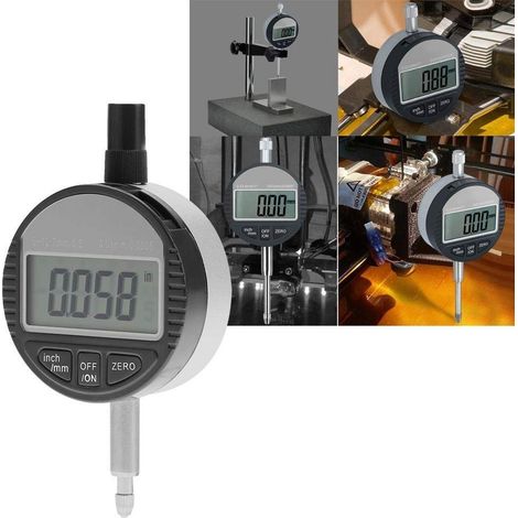TrAdE Shop Traesio - Comparatore Centesimale Digitale Con Display 0-12,7mm/0,5" Tornio 0,01mm/0,005" - (1/5)