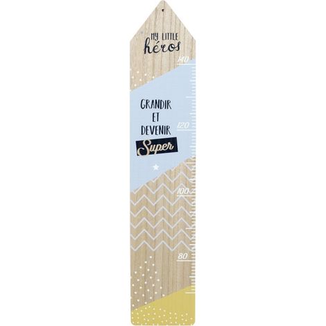 Décoration Murale Enfant "Toise Garçon" 100cm Bleu (1/5)