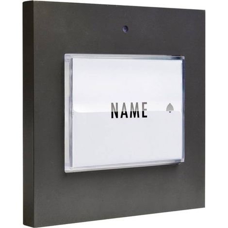 M-e Klingeltaster Aluminium 1 Familie