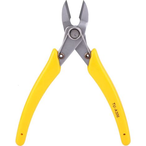 Alicates cortacables, cortadores de alambre duro de fácil agarre para patas de componentes de acabado y cables de cobre. (1/5)
