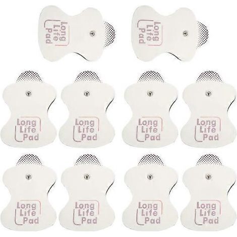 10 électrodes de rechange pour masseur Omron, coussinets longue durée (10 pièces) (1/5)
