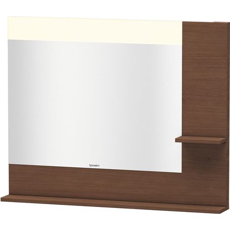 Miroir DuravitVERO 142x1000x800m avec éclairage amérique noyer