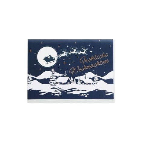 Weihnachtskarte aus Crelando mit Umschlag (deutsche Sprache) (1/2)