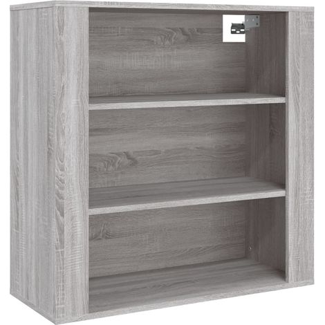 Maison Exclusive - Mobile Pensile Grigio Sonoma 80x33x80 cm in Legno Multistrato