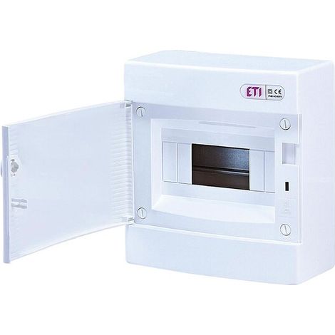 ETI Aufputz-Kleinverteiler, ECT8PO - 1 reihig