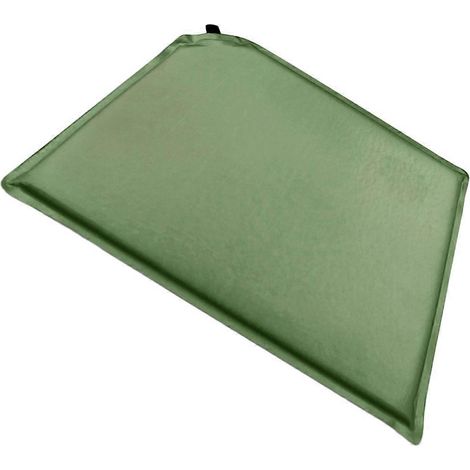 Coussin de siège de camping, lot de 4, matelas gonflable vert pour familles, 40 x 30 cm, pliable (1/5)