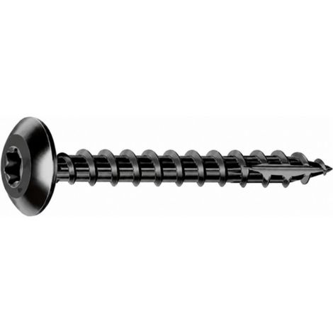 Vis Rocket minivybac penture noire 6x50mm, 20 pièces.