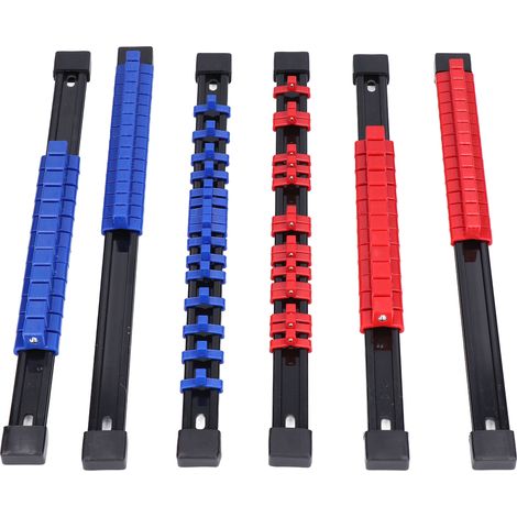 Plateau de rangement pour douilles (6 pièces) en ABS, multifonctionnel, 1/4 po, 3/8 po et 1/2 po, outils de réparation automobile (1/5)