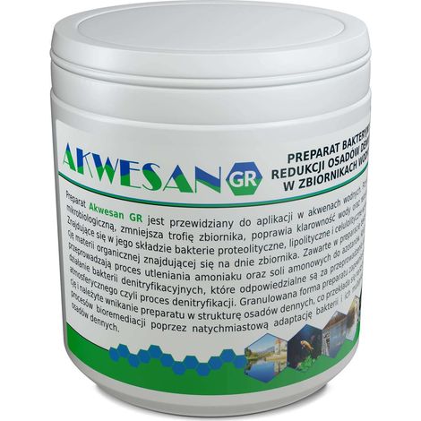 Bacterias Akwesan GR para estanques, reducción de sedimentos, 200 g