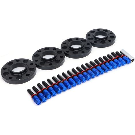 Kit de 4 entretoises de roue de 20 mm à centrage sur moyeu, de remplacement pour BMW Série F F30, F32, F33 et F80 (bleu). (1/5)