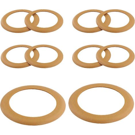 Lot de 10 pistons pour compresseur dentaire 1100 W, joints toriques en caoutchouc polyimide et joints toriques en PTFE sans huile. (1/4)