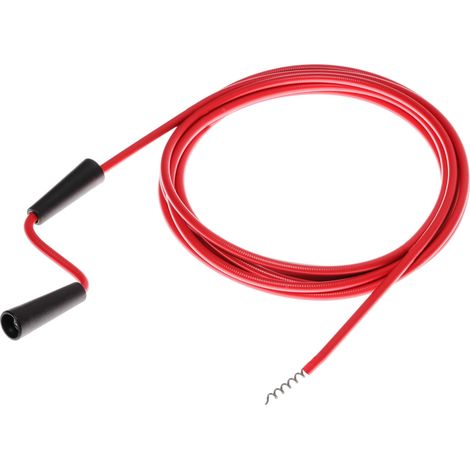 Spirale de nettoyage Ø 6,7 mm 1,5 m de longueur avec pointe effilée avec revêtement en plastique pour protéger le tuyau 072980E (1/5)