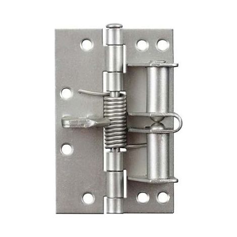 Ferme-porte automatique simple en argent, positionnement manuel, accessoires de quincaillerie, tampon de porte coupe-feu, charnière à ressort (1/5)