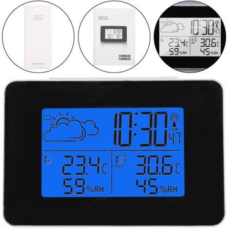 Réveil numérique, horloge de Station météo, horloges de bureau LCD pour la maison, le bureau, le salon, la chambre à coucher
