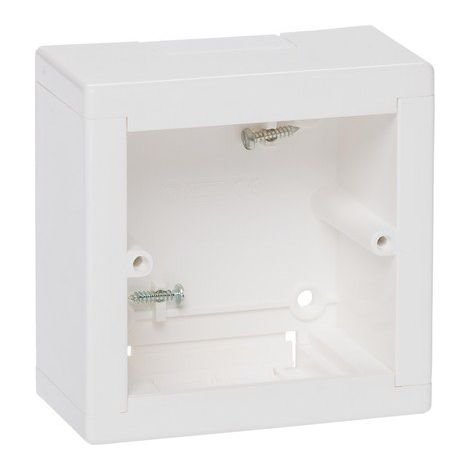 LEGRAND 636370 Caja cuadrada de superficie para la instalación de mecanismos universales en microcanal “DLPlus” IP20 88x88x44m