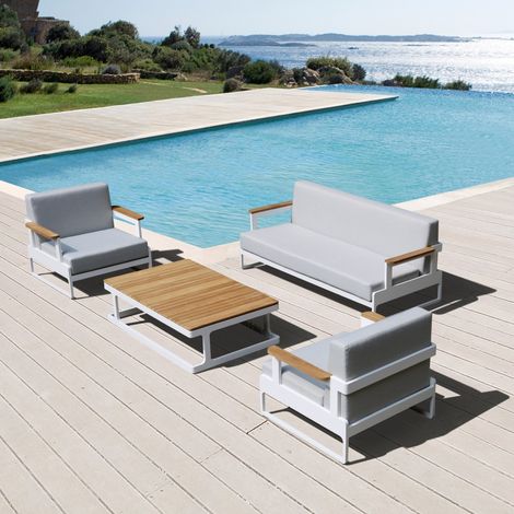 Divano da giardino a tre posti 90x200xH.77 cm - MEB11