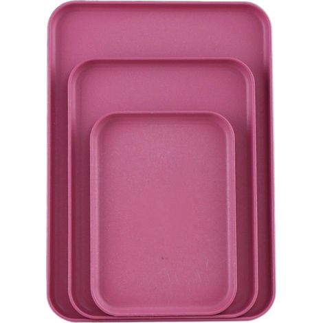 Plate à Service - Polypropylène Alimentaire - Résistant à la Déformation - Antichute - Pour Maison Restaurant Cantine - Taille L 38 x 27 cm - 1 Pièce (1/5)