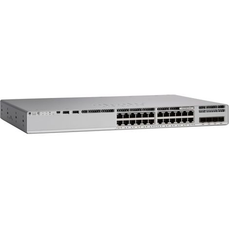 Cisco Catalyst 9200L - Network Advantage - conmutador - L3 - Gestionado - 8 x 100/1000/2.5G/5G/10GBase-T + 16 x 10/100/1000 (PoE+) + 4 x 10 Gigabit SF