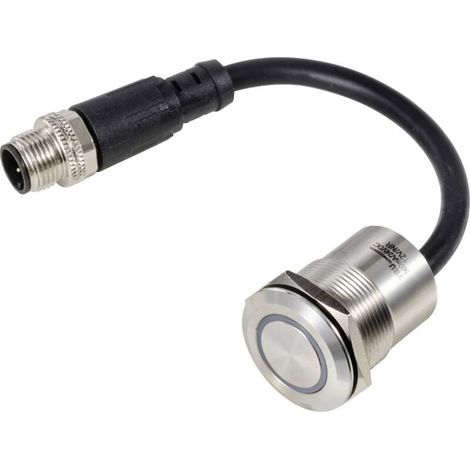 TC-12835308 TC-PS223P10YSSG12T M12 MALE CONNECTOR Interrupteur piézo 24 V 0.2 A 1 x Off/(On) à rappel vert (Ø) 28.5 mm 1 pc(s) A766543 (1/2)