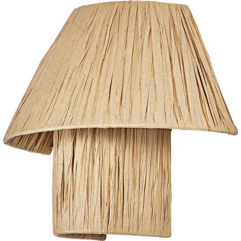OSRAM Decor Applique murale décorative avec abat-jour en bambou, 280 mm, culot E27, IP20, marron (1/5)