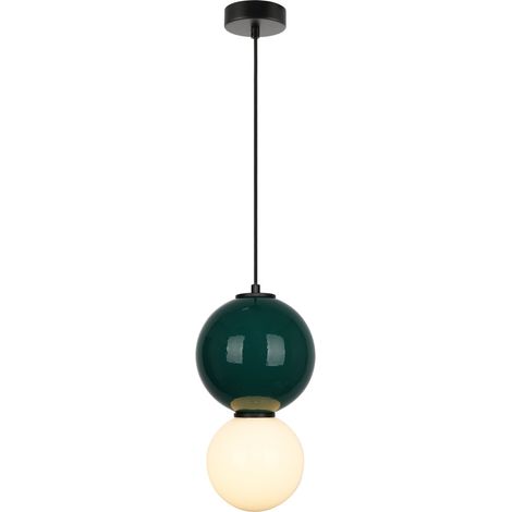 Italux Pieve  Suspension mince verte, blanc mat 3000K blanc chaud (1/2)