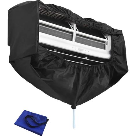 Copertura per la pulizia del condizionatore, impermeabile, riutilizzabile, 2 pezzi 9000 18000 BTU (1/2)