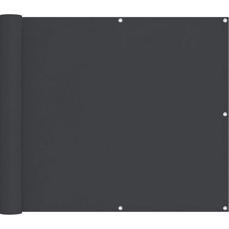Balkonsichtschutz Schwarz 100 x 400 cm Oxford-Stoff vidaXL