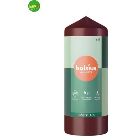 Candela Pillar Bolsius Essentials 150 x Ø58 mm velvet red