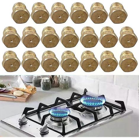 20-teiliges Set Brennerdüsen 05 mm Propangasbrenner-Umrüstsatz für Flüssiggasbrenner (LPG) – Ersatzteile für Outdoor-Kochgeräte (1/4)