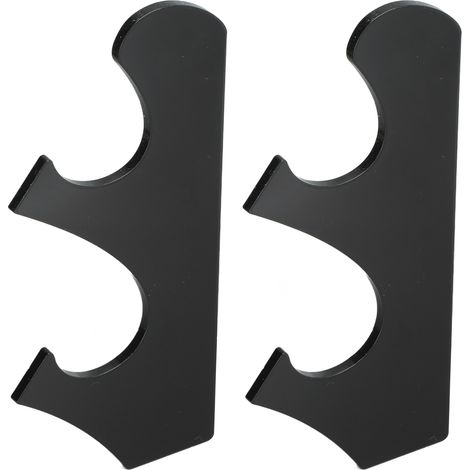 1 Paire/set Support pour Épée Vintage Multichevrons en Acryliqe Résistant aux Chocs Noir (1/5)
