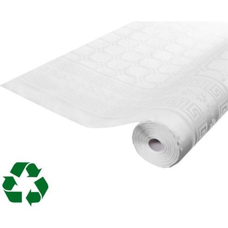 Nappe en papier damassé - Fabrication française - 100 m - Largeur 1,20 m - Recyclée - 23 coloris disponibles (1/4)